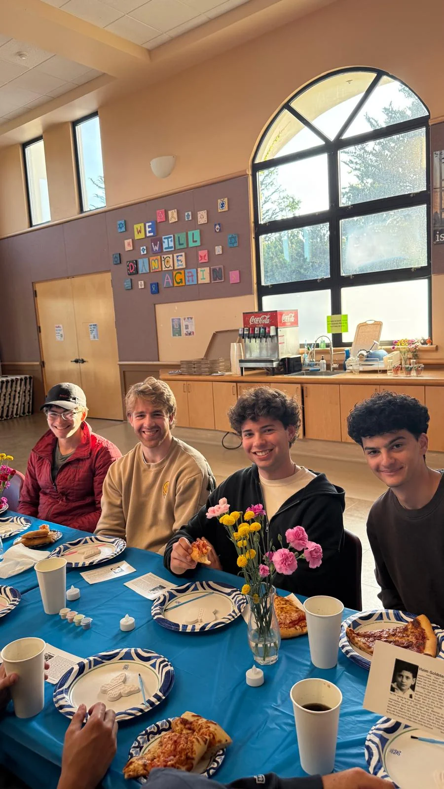 Brothers at the hamantaschen bake sale